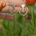 Cargar imagen en el visor de la galería, OOAK Echo earrings #41 ~ silver (ready-to-ship)
