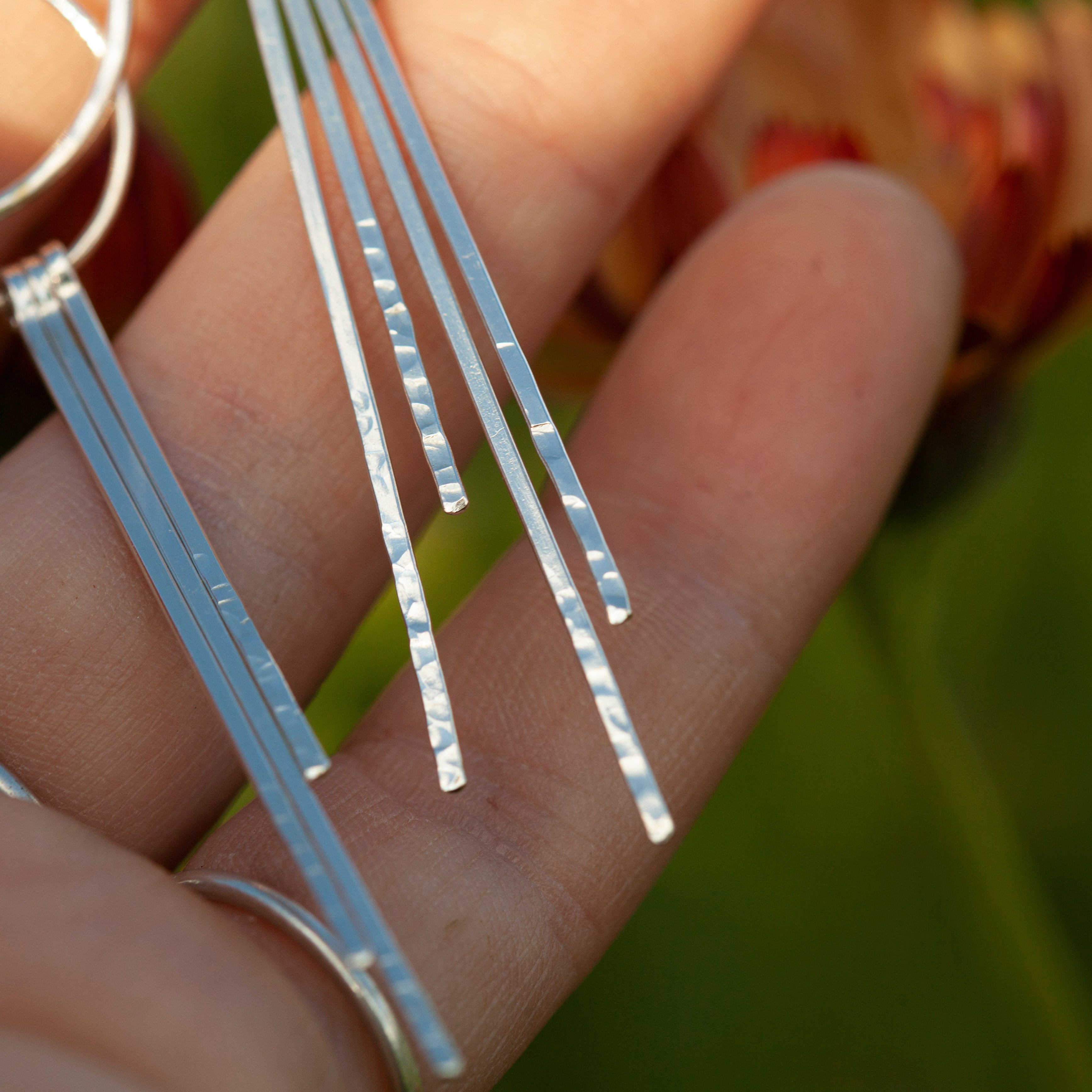 OOAK Echo earrings #41 ~ silver (ready-to-ship)