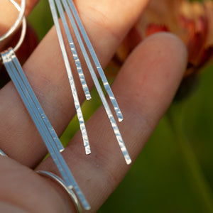 OOAK Echo earrings #41 ~ silver (ready-to-ship)