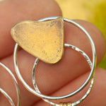 Cargar imagen en el visor de la galería, OOAK Echo earrings #43 ~ silver &amp; brass (ready-to-ship)
