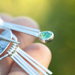 Cargar imagen en el visor de la galería, OOAK Aina earrings #5 • White labradorite &amp; Kyanite (ready to ship)
