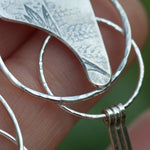 Cargar imagen en el visor de la galería, OOAK Echo earrings #42 ~ silver (ready-to-ship)
