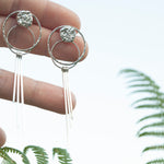 Afbeelding in Gallery-weergave laden, OOAK Echo earrings #46 ~ silver (ready-to-ship)
