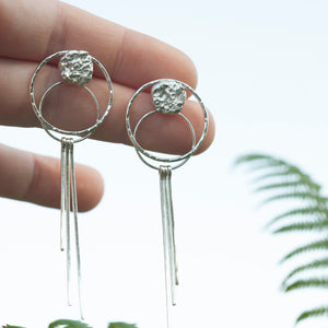 OOAK Echo earrings #46 ~ silver (ready-to-ship)