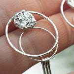 Load image into Gallery viewer, OOAK Echo earrings #46 ~ silver (ready-to-ship)
