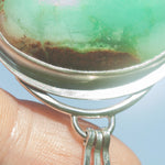 Cargar imagen en el visor de la galería, OOAK stone pendant #24 • Chrysoprase (ready to ship)
