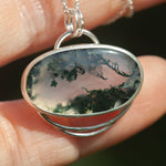 Lade das Bild in den Galerie-Viewer, OOAK stone pendant #23 • Moss agate (ready to ship)
