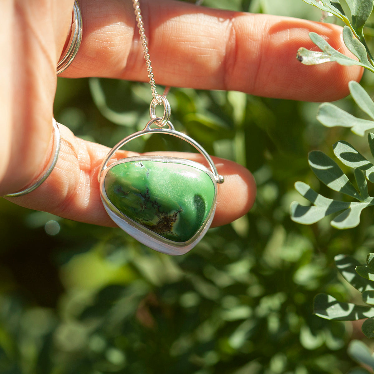 OOAK stone pendant #30 • Turquoise (ready to ship)