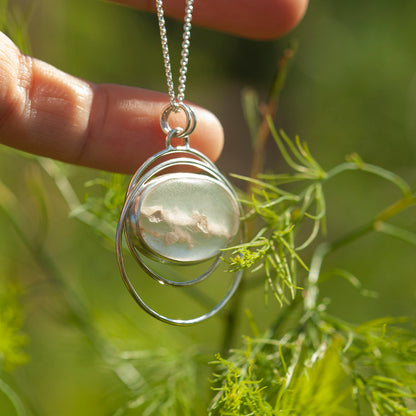 Pendentif en pierre pièce unique #29 • agate du Montana (prêt à expédier)