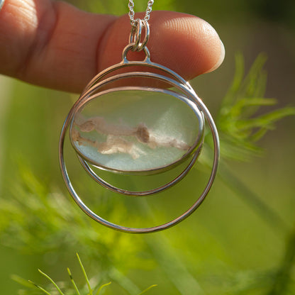 Pendentif en pierre pièce unique #29 • agate du Montana (prêt à expédier)