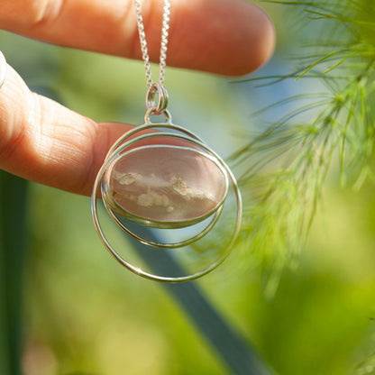 Pendentif en pierre pièce unique #29 • agate du Montana (prêt à expédier)