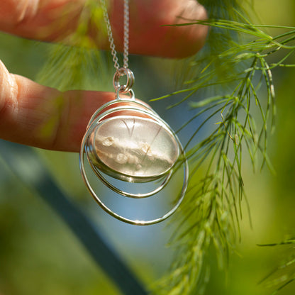 Pendentif en pierre pièce unique #29 • agate du Montana (prêt à expédier)