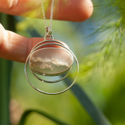 Pendentif en pierre pièce unique #29 • agate du Montana (prêt à expédier)