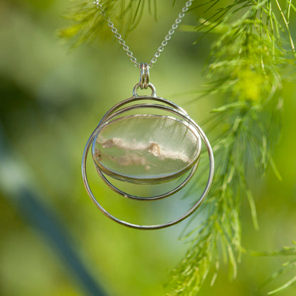 Pendentif en pierre pièce unique #29 • agate du Montana (prêt à expédier)
