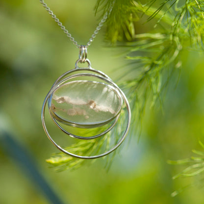 Pendentif en pierre pièce unique #29 • agate du Montana (prêt à expédier)