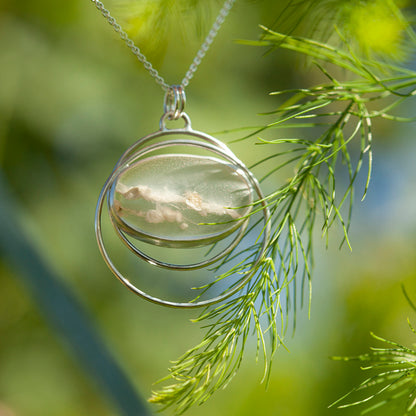 Pendentif en pierre pièce unique #29 • agate du Montana (prêt à expédier)