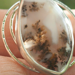 OOAK stone pendant #27 • Dendritic agate (ready to ship)