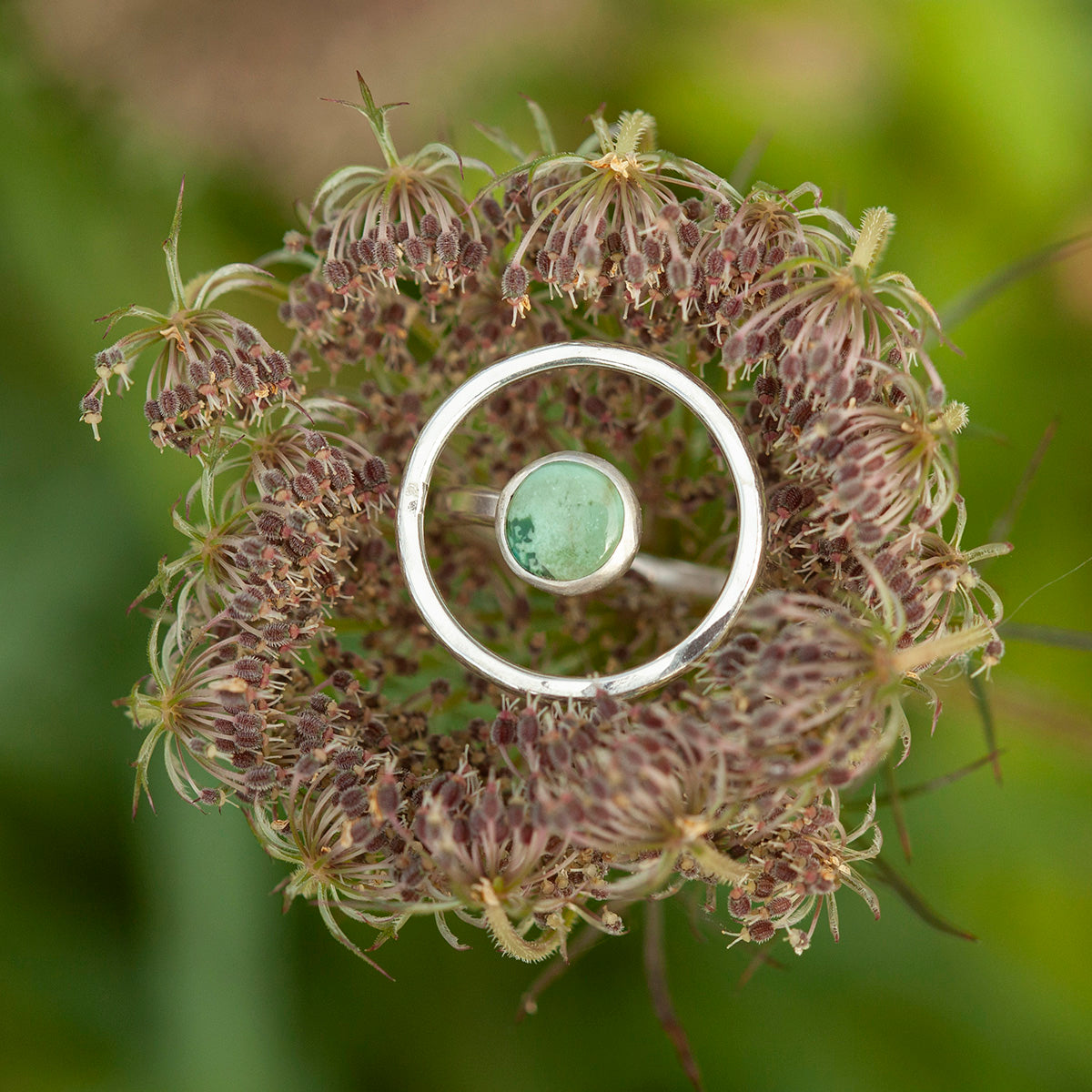 OOAK Lua ring #11 • turquoise ~ Size 54,5 ~ can be adjusted (ready-to-ship)