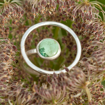 Anillo Lua pieza única #11 • turquesa ~ Talla 54,5 ~ se puede ajustar (listo para enviar)