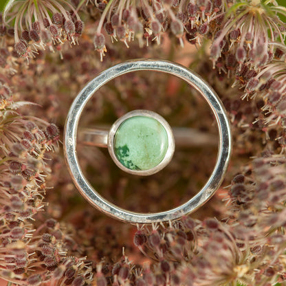 Anillo Lua pieza única #11 • turquesa ~ Talla 54,5 ~ se puede ajustar (listo para enviar)