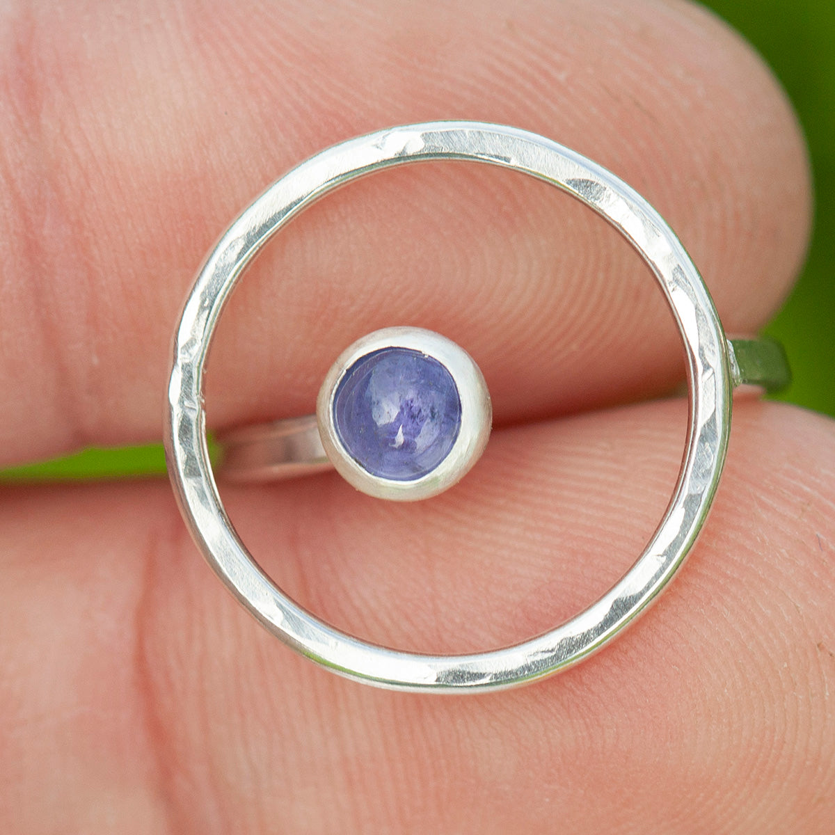 OOAK Lua ring #12 • tanzanite ~ Size 53 ~ can be adjusted (ready-to-ship)