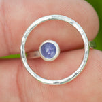 Load image into Gallery viewer, OOAK Lua ring #12 • tanzanite ~ Size 53 ~ can be adjusted (ready-to-ship)
