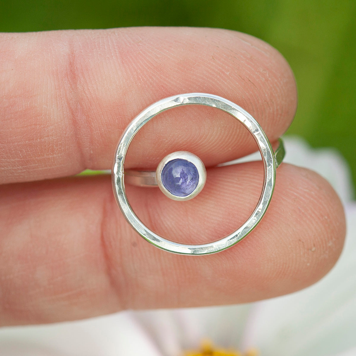 OOAK Lua ring #12 • tanzanite ~ Size 53 ~ can be adjusted (ready-to-ship)