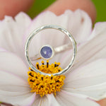 Load image into Gallery viewer, OOAK Lua ring #12 • tanzanite ~ Size 53 ~ can be adjusted (ready-to-ship)
