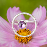 Load image into Gallery viewer, OOAK Lua ring #13 • Amethyst ~ Size 55 ~ can be adjusted (ready-to-ship)
