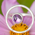 Load image into Gallery viewer, OOAK Lua ring #13 • Amethyst ~ Size 55 ~ can be adjusted (ready-to-ship)
