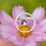 Load image into Gallery viewer, OOAK Lua ring #13 • Amethyst ~ Size 55 ~ can be adjusted (ready-to-ship)
