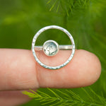 Cargar imagen en el visor de la galería, OOAK Lua ring #14 • Moss agate ~ Size 54 ~ can be adjusted (ready-to-ship)
