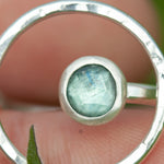 Cargar imagen en el visor de la galería, OOAK Lua ring #16 • Kyanite ~ Size 55 ~ can be adjusted (ready-to-ship)
