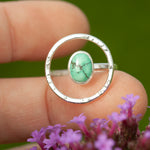 Cargar imagen en el visor de la galería, OOAK Lua ring #5 • turquoise ~ Size 54 ~ can be adjusted (ready-to-ship)
