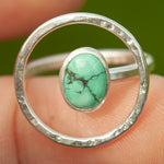 Charger l&#39;image dans la galerie, OOAK Lua ring #5 • turquoise ~ Size 54 ~ can be adjusted (ready-to-ship)
