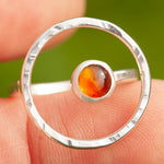 Cargar imagen en el visor de la galería, OOAK Lua ring #6 • Citrine ~ Size 51 ~ can be adjusted (ready-to-ship)
