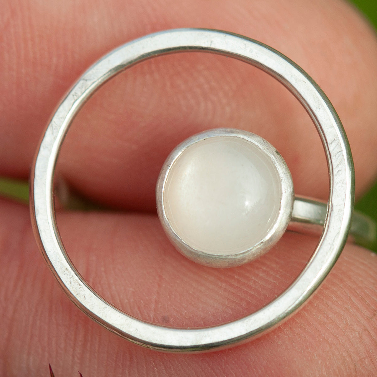 OOAK Lua ring #8 • moonstone ~ Size 51,5 ~ can be adjusted (ready-to-ship)