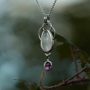 OOAK Osmose pendant #15 • labradorite & amethyst (ready to ship)