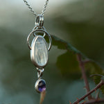 Lade das Bild in den Galerie-Viewer, OOAK Osmose pendant #15 • labradorite &amp; amethyst (ready to ship)
