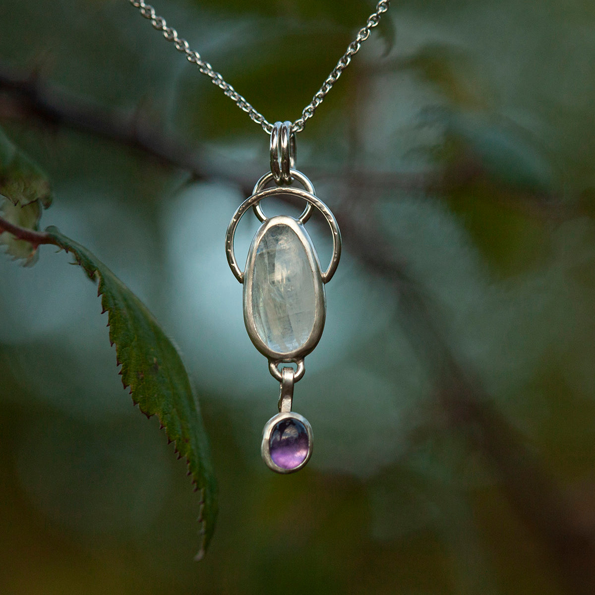 OOAK Osmose pendant #15 • labradorite & amethyst (ready to ship)