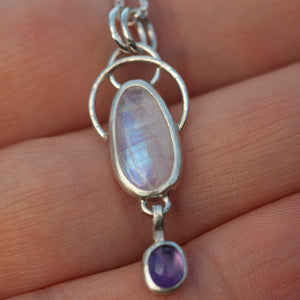 OOAK Osmose pendant #15 • labradorite & amethyst (ready to ship)