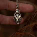 Lade das Bild in den Galerie-Viewer, OOAK Osmose pendant #16 • pyrite &amp; labradorite (ready to ship)
