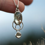 Lade das Bild in den Galerie-Viewer, OOAK Osmose pendant #17 • aquamarine &amp; citrine (ready to ship)
