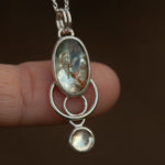 Lade das Bild in den Galerie-Viewer, OOAK Osmose pendant #17 • aquamarine &amp; citrine (ready to ship)
