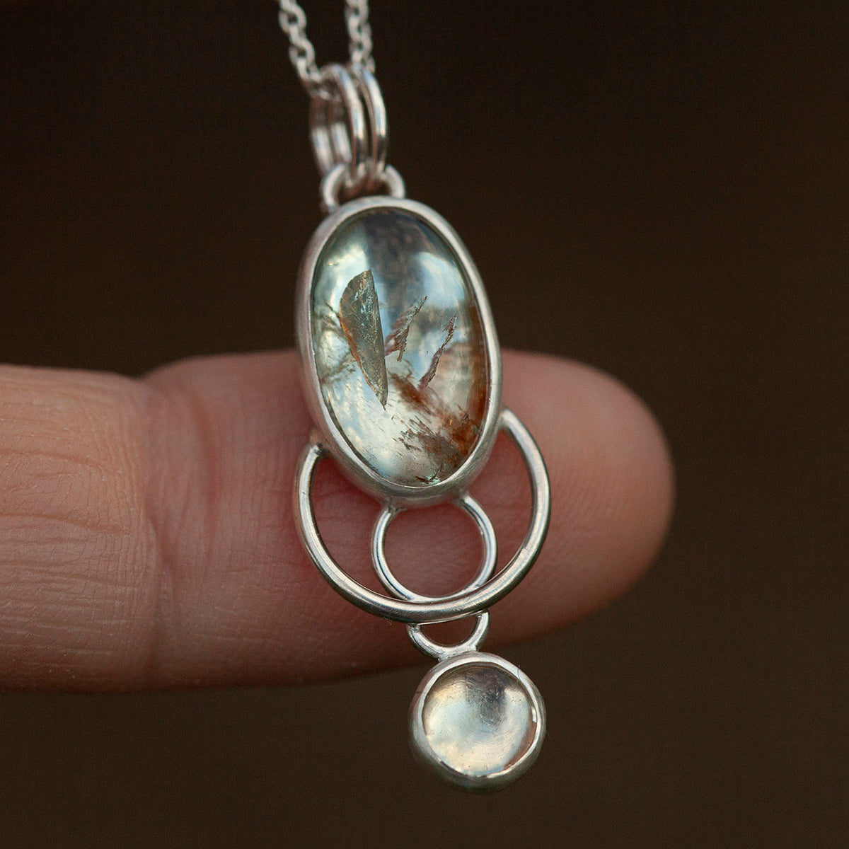 OOAK Osmose pendant #17 • aquamarine & citrine (ready to ship)