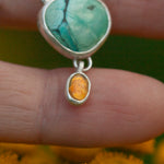 Lade das Bild in den Galerie-Viewer, OOAK Osmose pendant #19 • turquoise &amp; opal (ready to ship)
