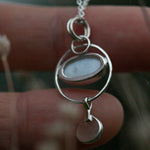 Charger l&#39;image dans la galerie, OOAK Osmose pendant #21 • moonstone &amp; kyanite (ready to ship)
