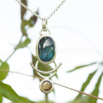 Load image into Gallery viewer, OOAK Osmose pendant #22 • kyanite &amp; labradorite (ready to ship)
