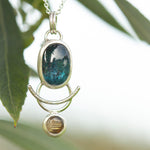 Load image into Gallery viewer, OOAK Osmose pendant #22 • kyanite &amp; labradorite (ready to ship)
