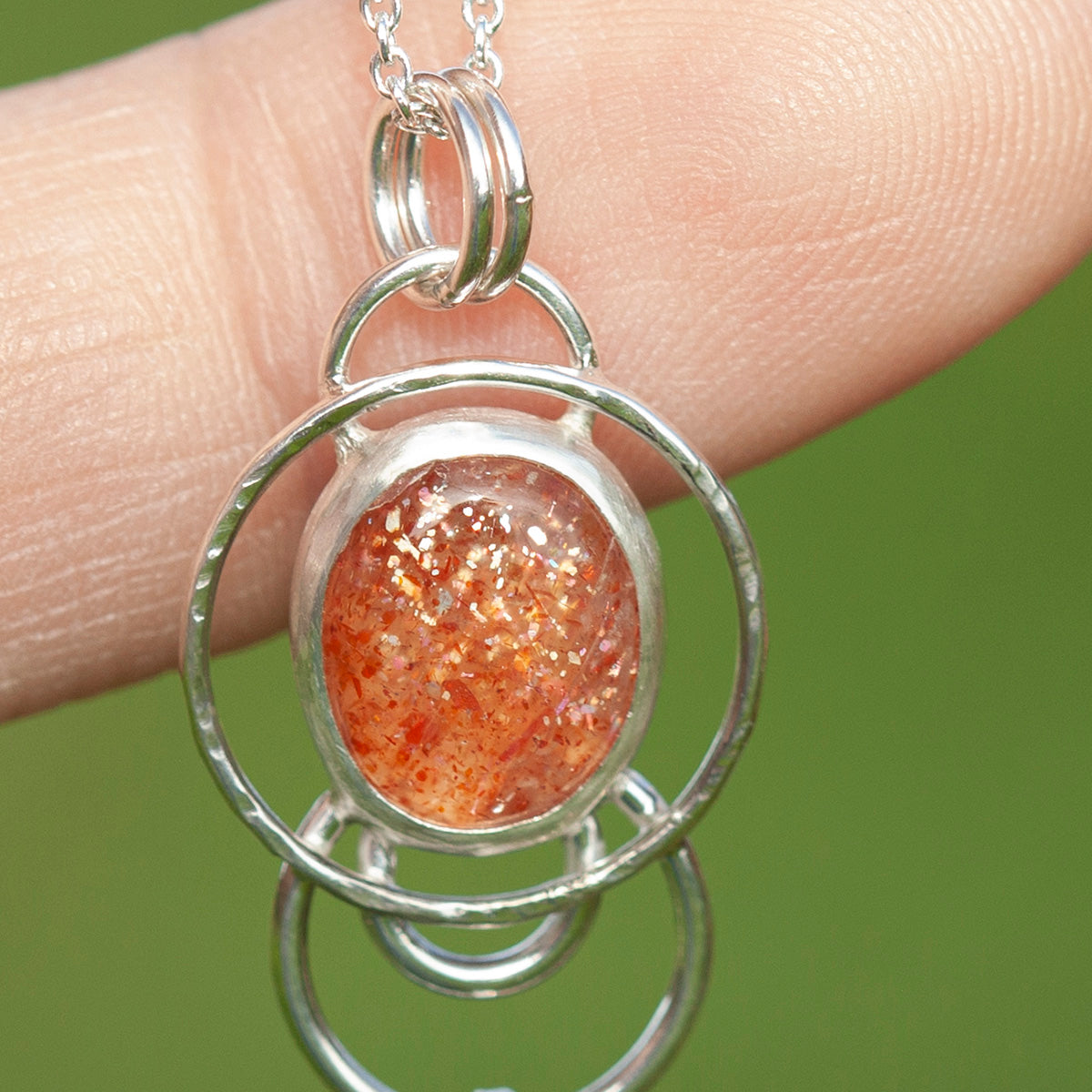 OOAK Osmose pendant #25 • Sunstone & Kyanite (ready to ship)